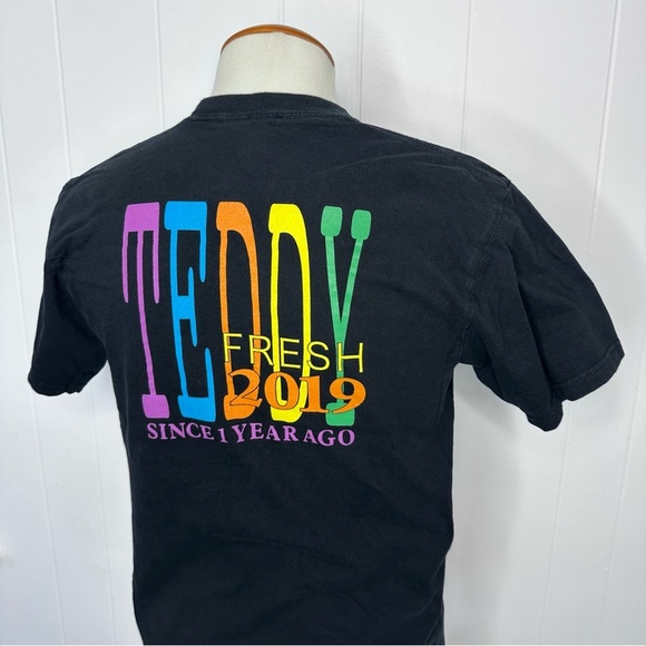 Teddy Fresh Colorful Bear Black T Shirt - Picture 3 of 7